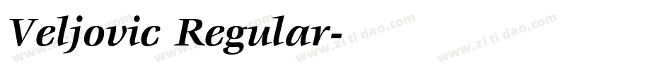 Veljovic Regular字体转换